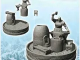 Medieval blacksmith with workshop utensils and stove (23)-1