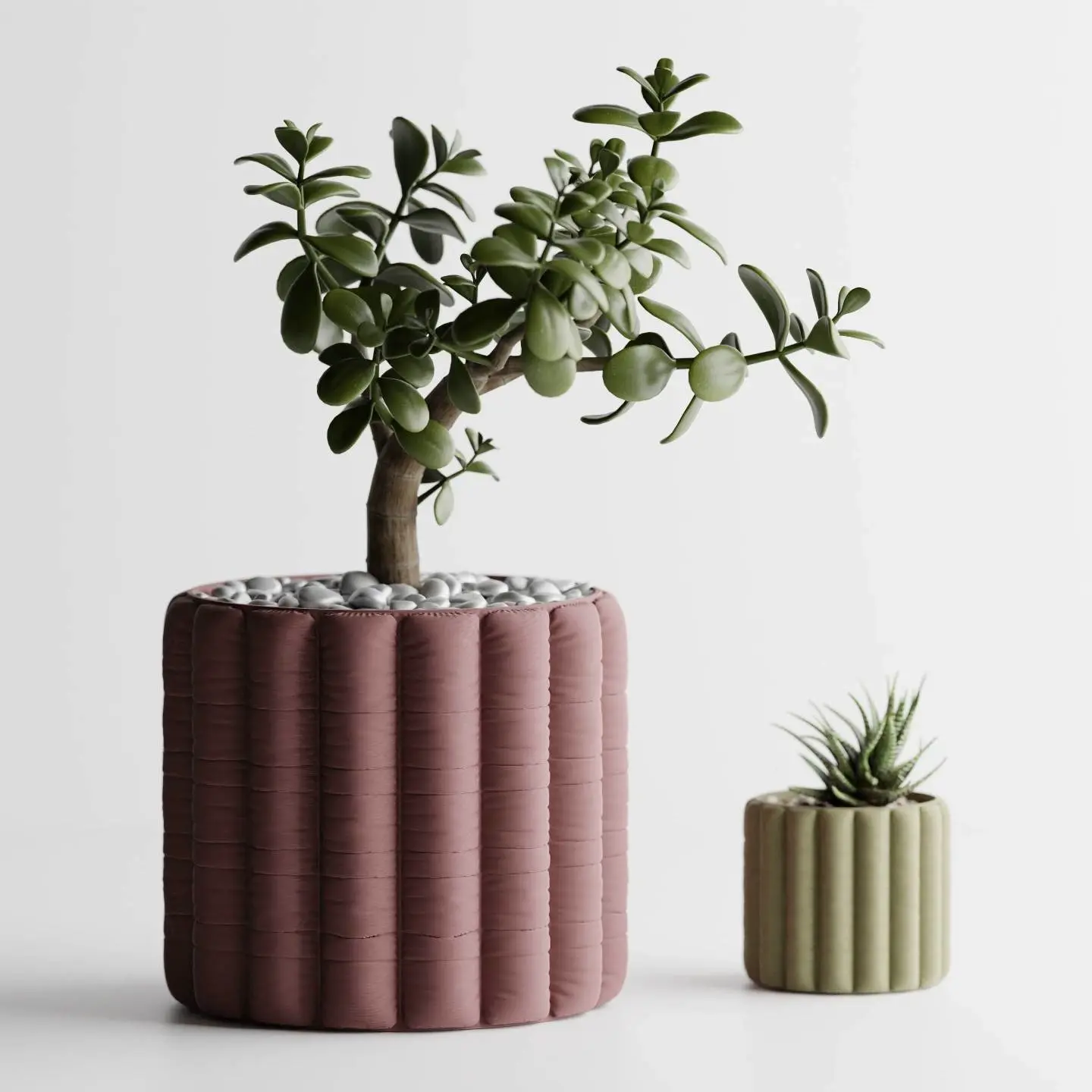 Inflated soft Cloth Planter Plant Pot Vase Series5