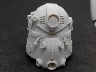 Power Armor Helmet Fallout Inspired Statue Figure