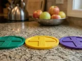 Easter cross 3d printed coaster-0