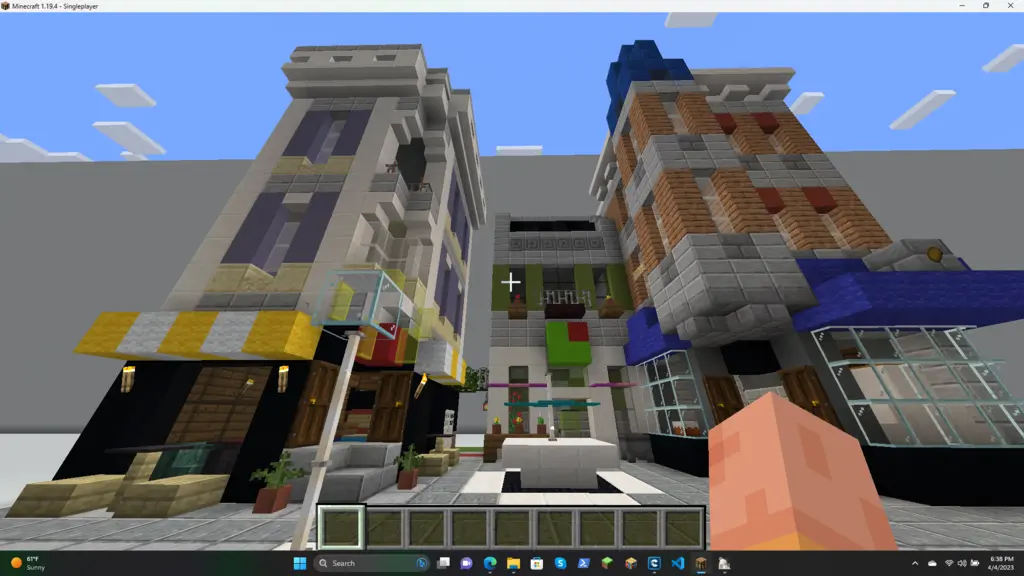 Minecraft Courtyard Apartment