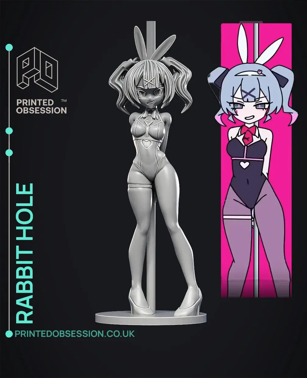 Rabbit Hole - Fan Art - Modèle imprimable en 3D Modèle imprimable en 3D gratuit
