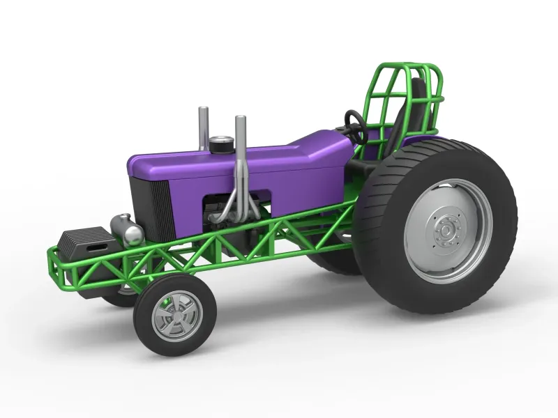Small block Pulling tractor Scale 1:25