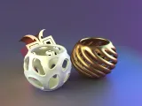 parametric warmer candle holder-2