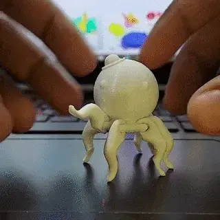 oswald the octopus plus keyring