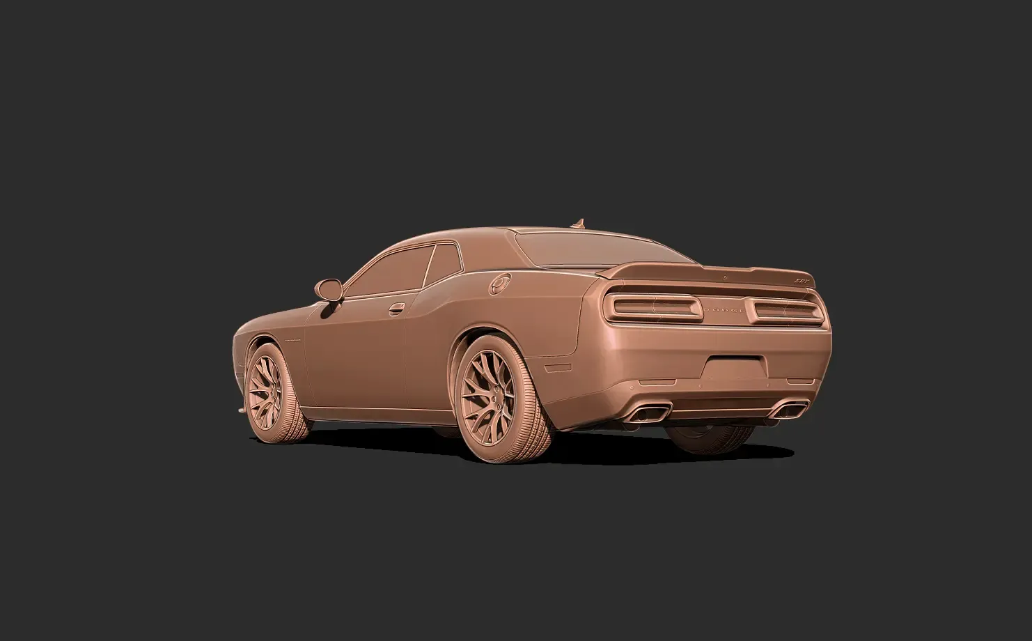 Dodge challenger Car 3D print model