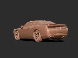Dodge challenger Car 3D print model-3