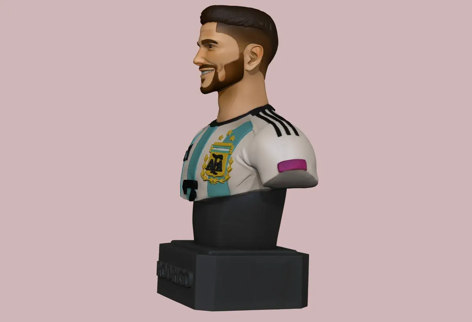 Busto de Rodrigo De Paul - Seleccion Argentina campeón