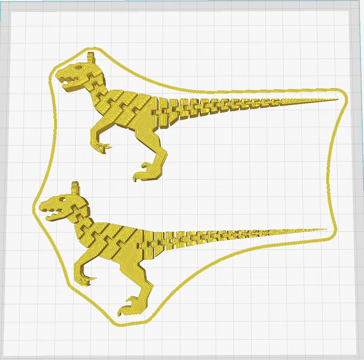 Flexi Raptor Keychain