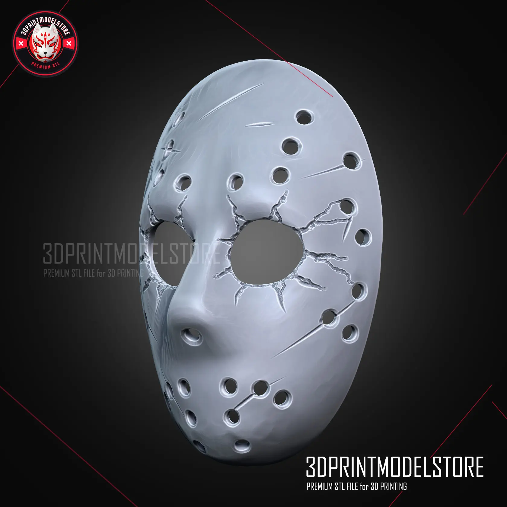 Jason Mask Friday The 13th Halloween Cosplay | 3D models download ...