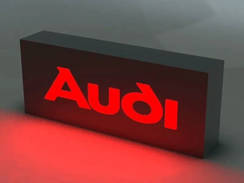 Lampe illuminateur graphique au logo AUDI
