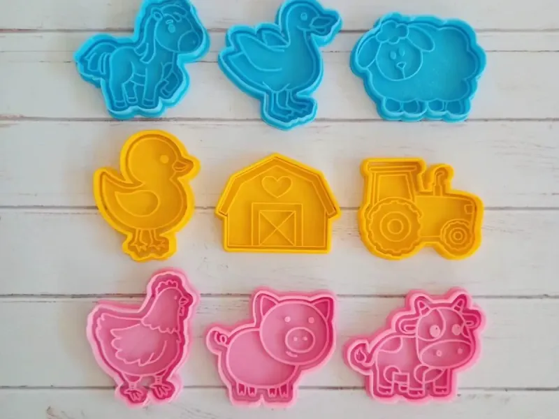 ANIMLAES DE GRANJA CORTANTE DE GALLETAS