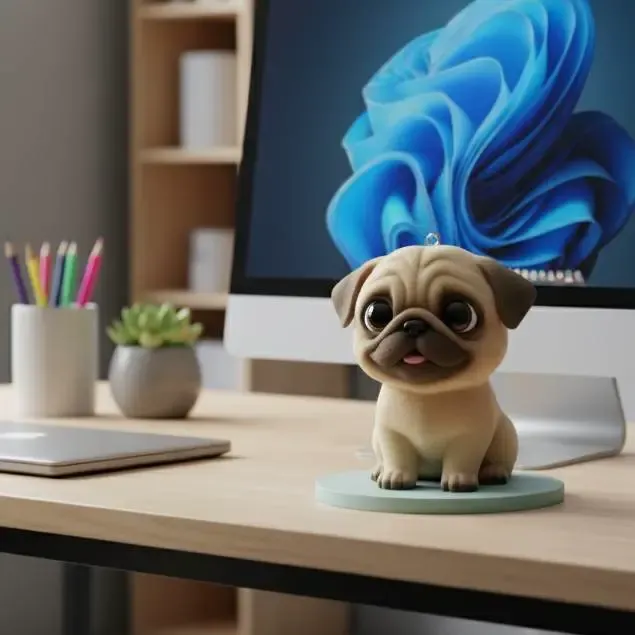 Pug "Gruñón Feliz"