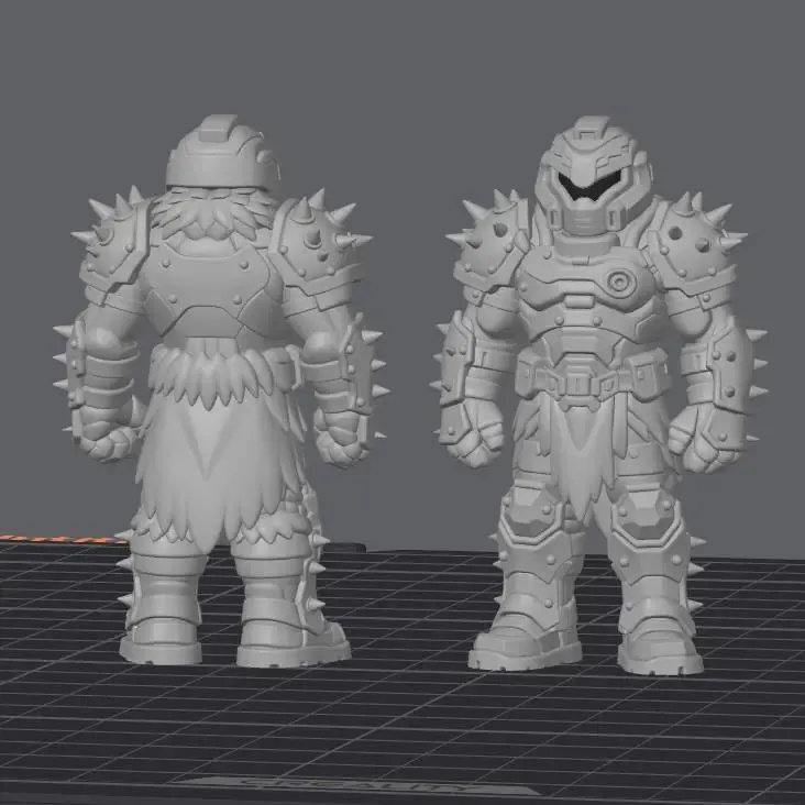 Figura de juguete DOOM Slayer Dark Ages ¡Demon Slayer!