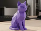 Gato low poly-0