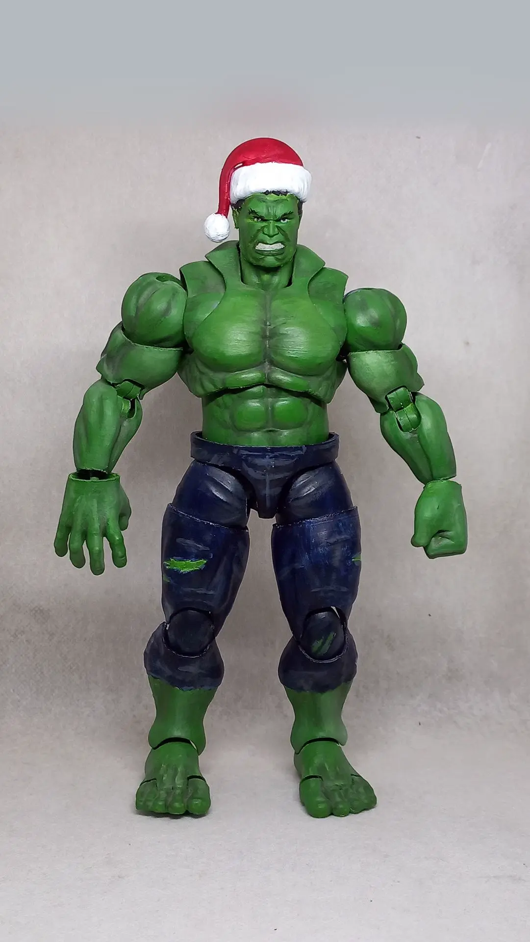 Santa Head accessory for my HULK articulated action figure