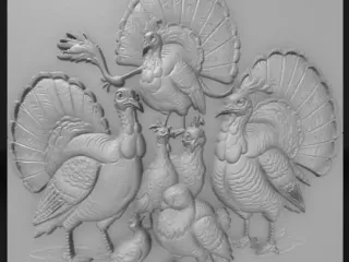 Cartoon TURKEYS,