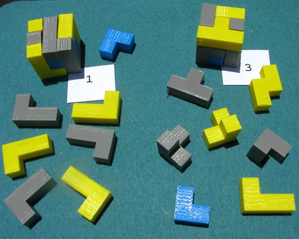  Seven Piece Cube Puzzles