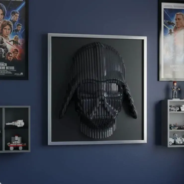 Arte de Parede em Camadas do Darth Vader