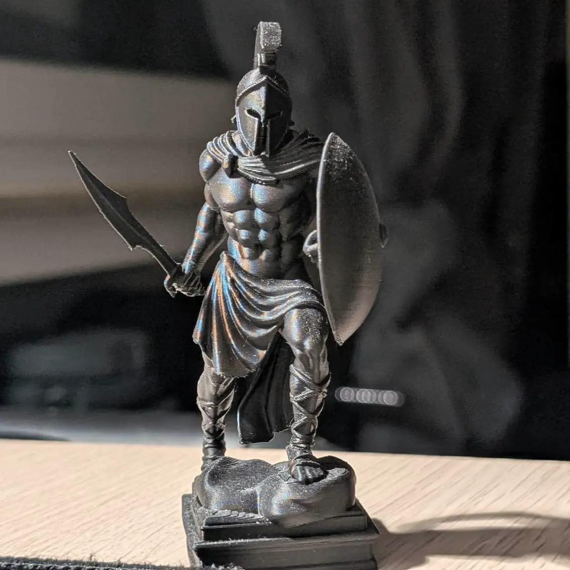 detailed spartan warrior