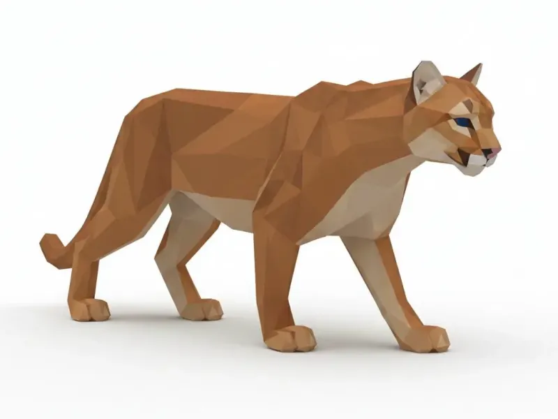 Low Poly Puma