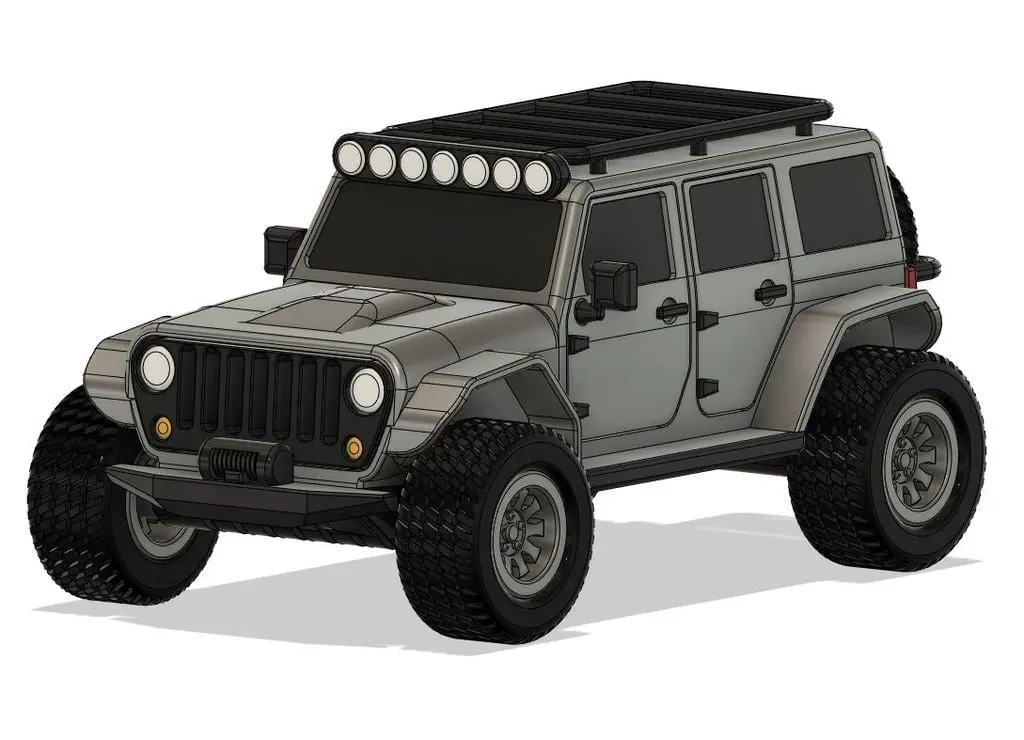 JEEP Wrangler - 52 part fully printable