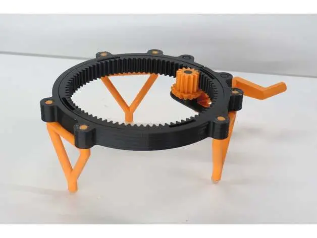 manual turntable display