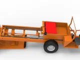 Garden Tractor pulling sled Scale 1:25-5