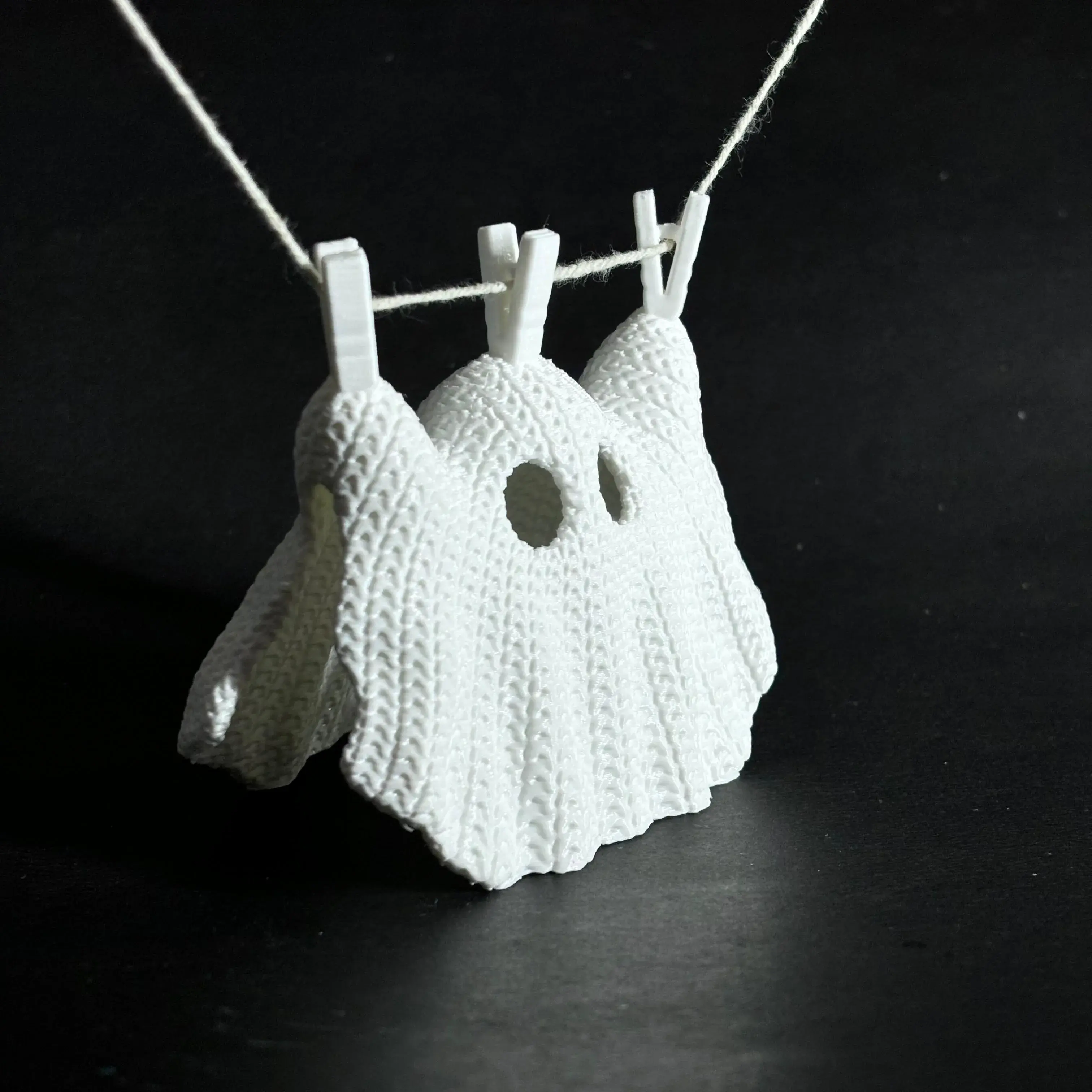 Knitted Hanging Ghost