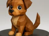 Cute Low Poly Dog-0