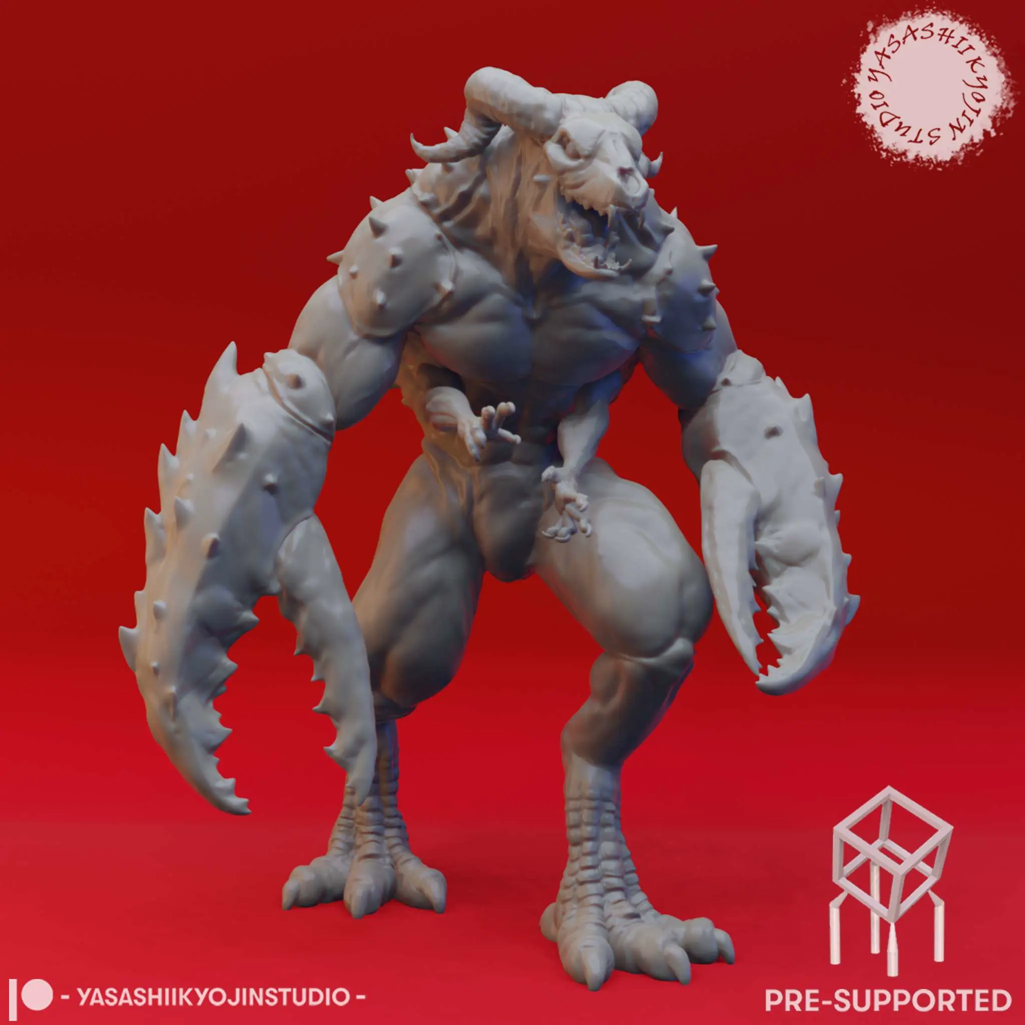 Glabrezu - Miniature de table (STL pré-supporté)