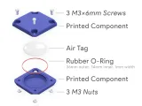 Waterproof AirTag Key Ring Case-1