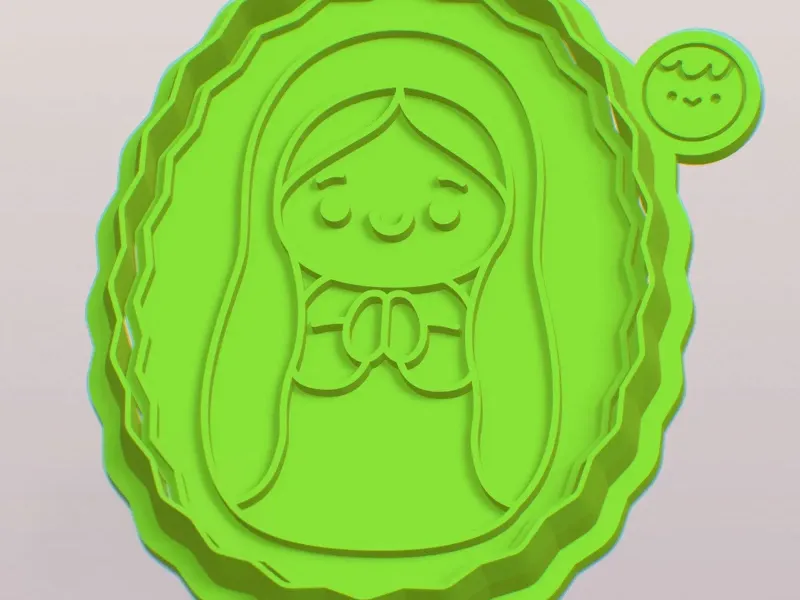 cortador virgencita 7cm
