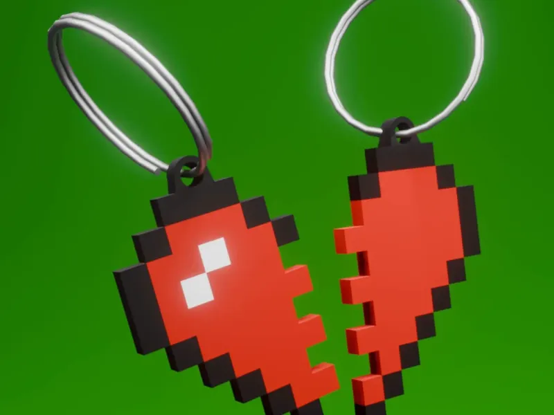 Llaveros de corazón de Minecraft | regalo gamer | CFS