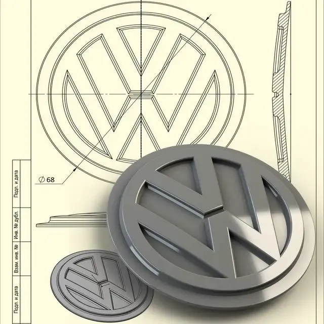 ЭМБЛЕМА VW 1.6 SR