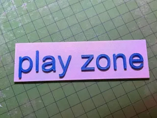 play zone sign