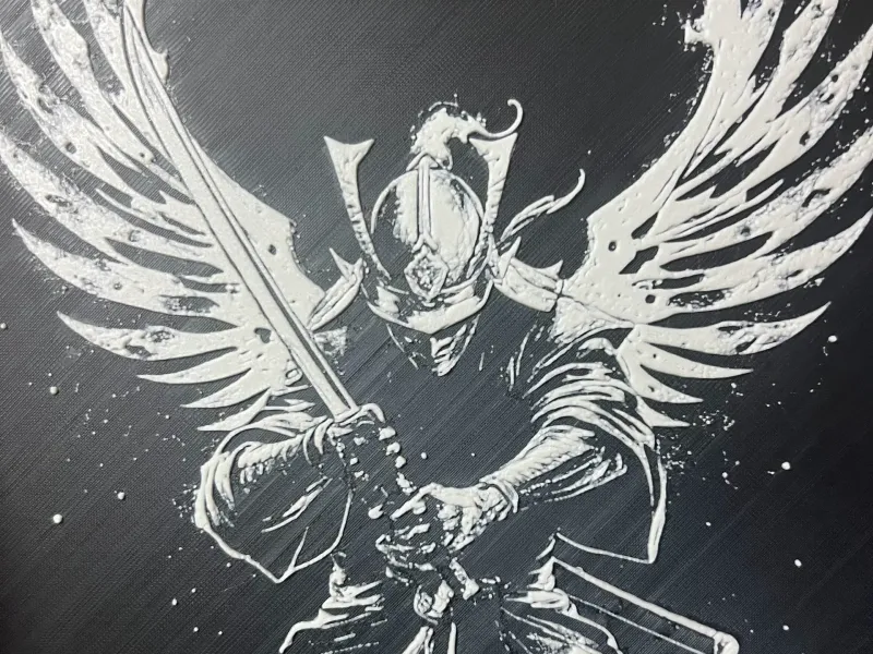 Samuraiwings Hueforge 200x200 Black & white