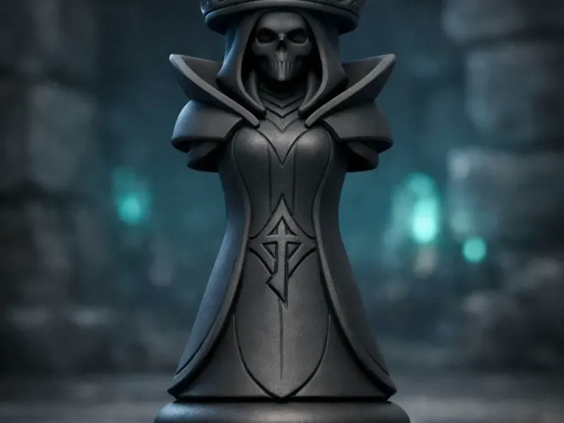 Queen Lich Chess Piece