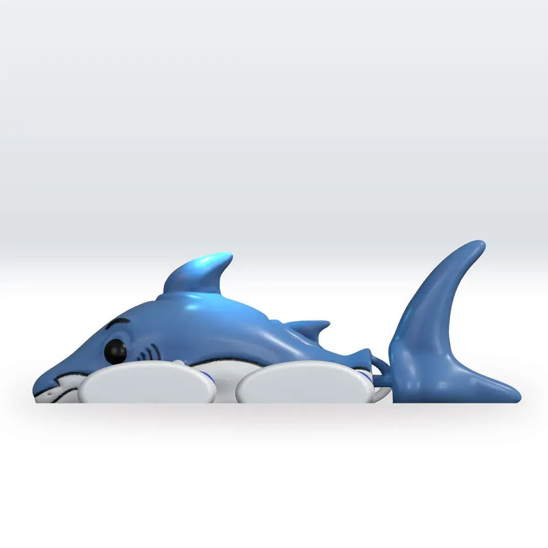 Flexi Tralalero Tralala 3D Model STL file Italian Brainrot