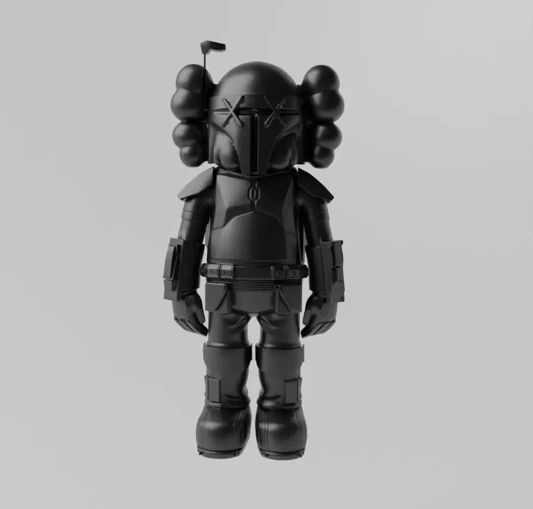 Kaws Star Wars Mandalorian x Stormtrooper Art Toy Fan Art