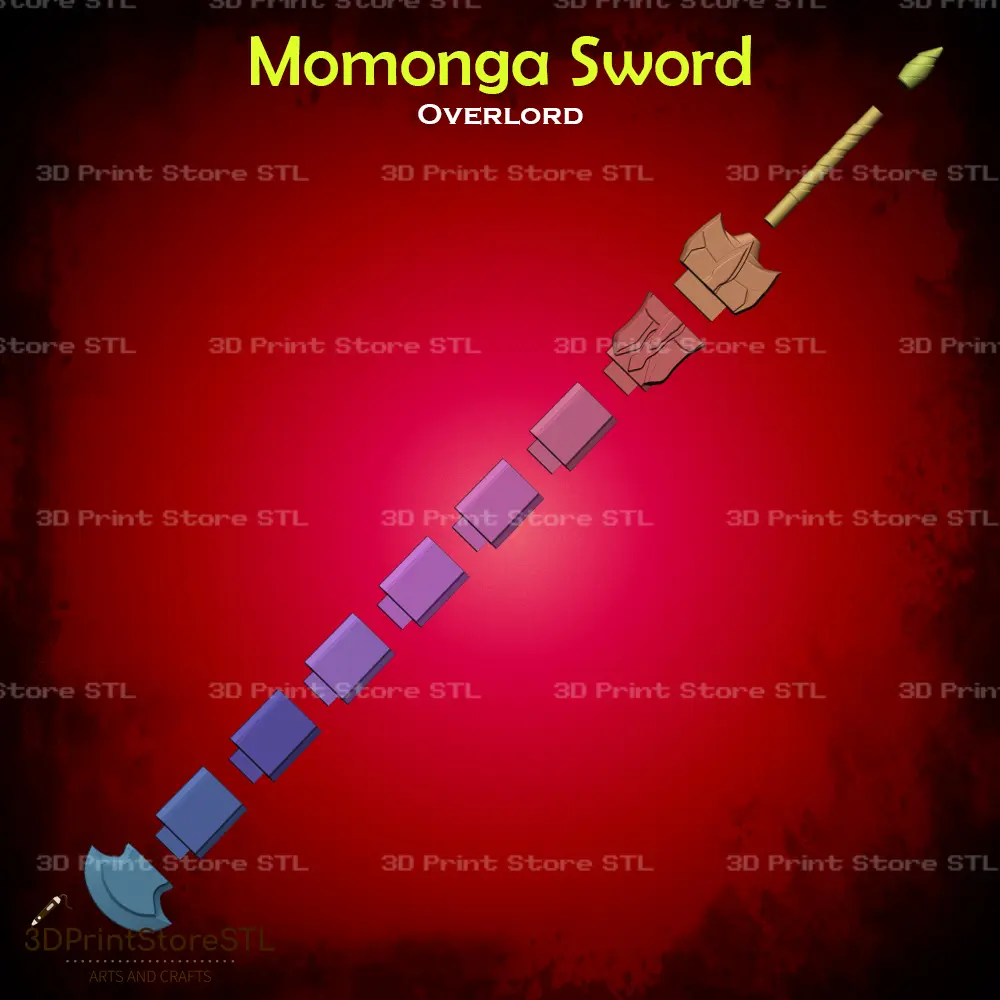 Momonga Sword Cosplay OverLord - STL File