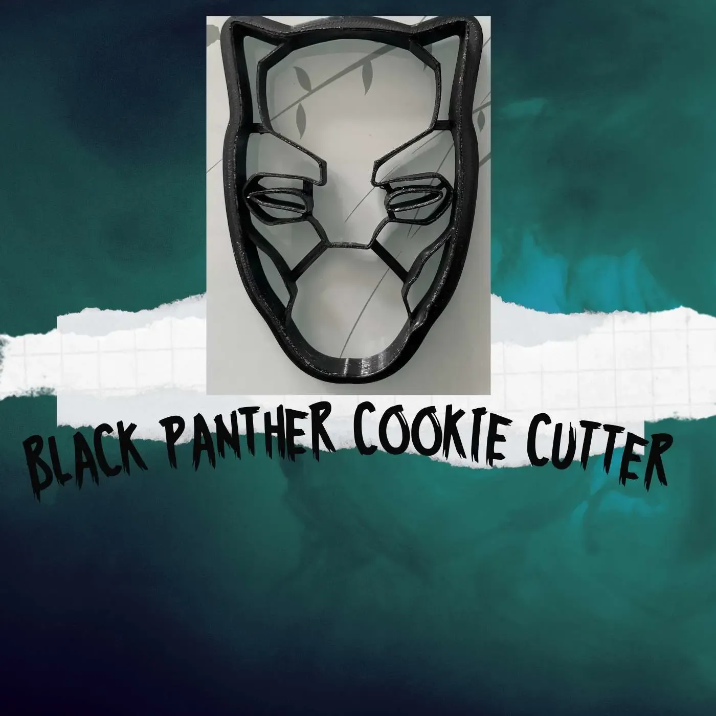 Marvel Comics Black Panther cookie / biscuit / cake cutter