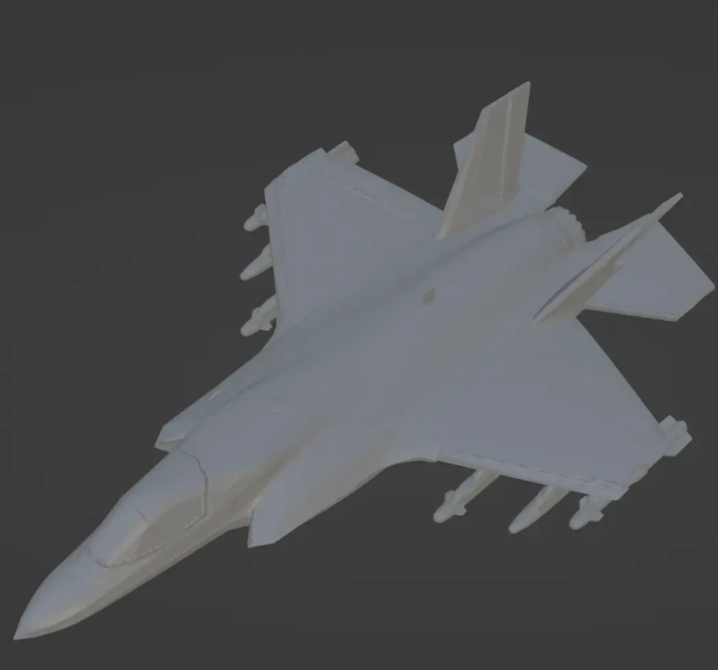 Stealth fighter jet