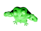 Lustiger muskulöser Frosch-5