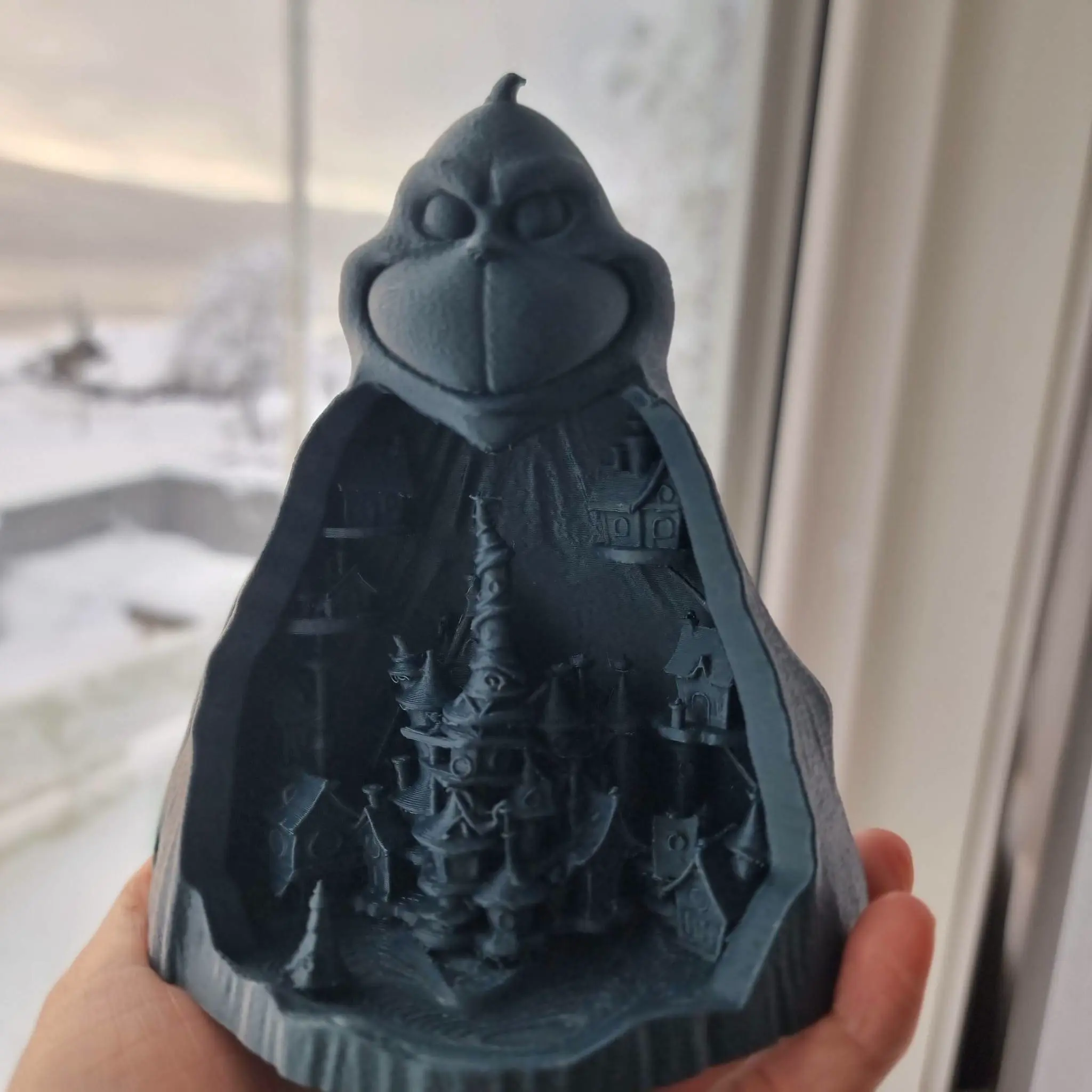 The Whoville in Grinch Cave christmas decor