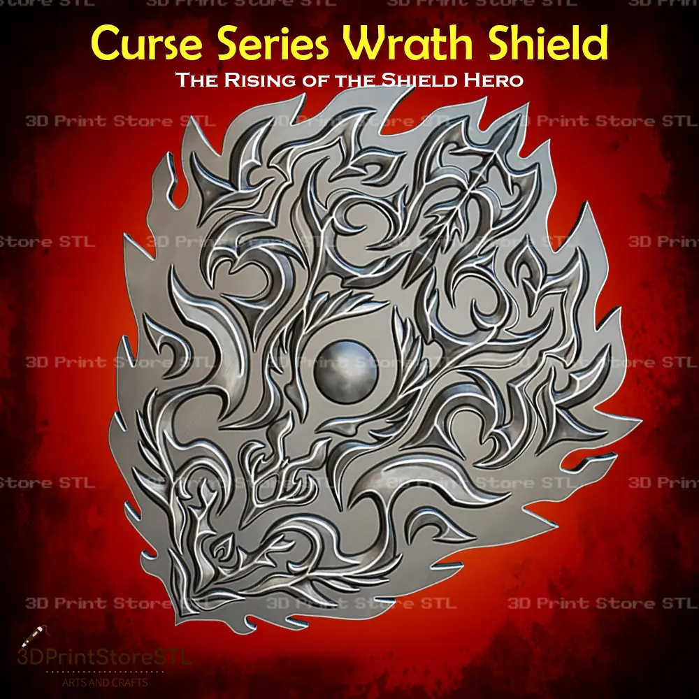 Curse Series Shield-The Rising of the Shield Hero - STL File