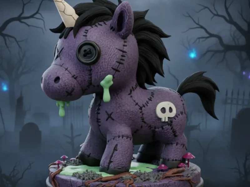 DEAD UNICORN - HALLOWEEN.