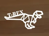 Arte mural T-rex-2