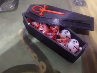 Magnetic Coffin Dice Box