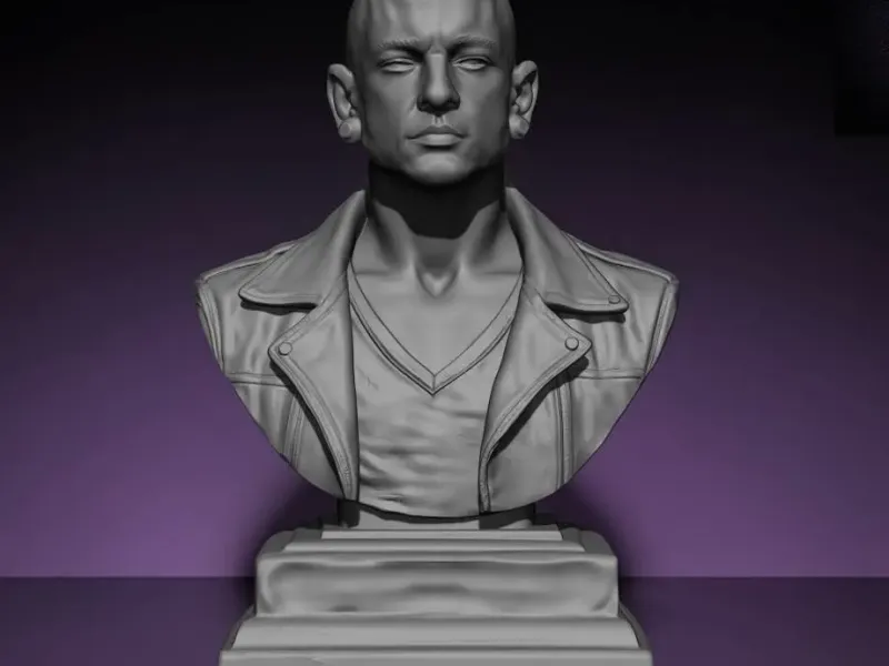 Chester Bennington Bust STL Linkin Park